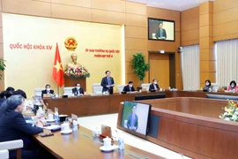 Một phiên họp của Ủy ban Thường vụ Quốc hội. (Nguồn: TTXVN)