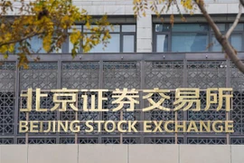 Sàn giao dịch chứng khoán Bắc Kinh (Trung Quốc). (Ảnh: THX/TTXVN)