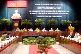 Quang cảnh buổi hội thảo. (Ảnh: Thành Chung/TTXVN)