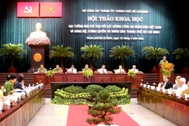 Quang cảnh buổi hội thảo. (Ảnh: Thành Chung/TTXVN)