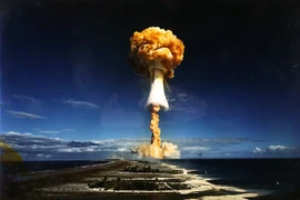 Một vụ thử vũ khí hạt nhân của Pháp tại Polynesia ngày 3/7/1970. (Ảnh minh họa. Nguồn: Quân đội Pháp)