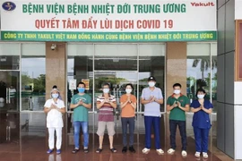 Các bệnh nhân được công bố khỏi bệnh sáng 21/7/2020. (Ảnh: TTXVN phát)