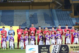 Câu lạc bộ Viettel gặp tổn thất về mặt lực lượng với chấn thương của trung vệ Quế Ngọc Hải và tiền vệ Nguyễn Trọng Đại. (Ảnh: Nguyên An)