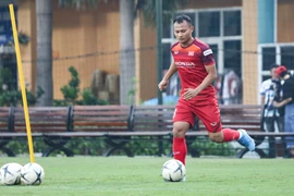 Tiền vệ Trọng Hoàng tự tin đánh bại Thái Lan tại vòng loại World Cup 2022 ngày 19/11 tới đây. (Ảnh: Nguyên An)