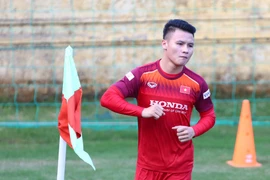 Quang Hải cho biết huấn luyện viên Park Hang-seo đã có phương án thay thế Đoàn Văn Hậu ở vòng chung kết U23 châu Á 2020. (Ảnh: Nguyên An/Vietnam+)