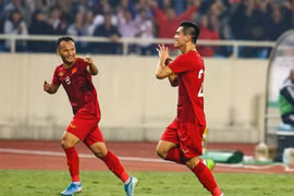 Đội tuyển Việt Nam thi đấu vòng loại World Cup 2022 ở hai giai đoạn trong năm 2021. (Ảnh: Nguyên An/Vietnam+) 
