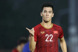 Tiến Linh khẳng định tinh thần Việt Nam bất khuất là sức mạnh giúp U22 Việt Nam thi đấu tốt. (Ảnh: Vietnam+)