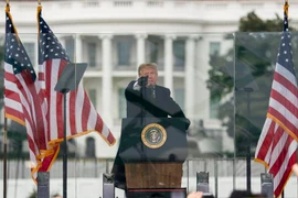 Ông Trump bị cáo buộc kích động bạo lực ở Đồi Capitol hôm 6/1 (Nguồn: NPR)