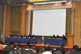 Diễn đàn thu hút rất đông các doanh nghiệp và nhà đầu tư Hàn Quốc tham dự. (Nguồn: Anh Nguyên-Việt Cường/Vietnam+)