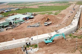 Một góc Khu tái định cư Lộc An-Bình Sơn. (Ảnh: Công Phong/TTXVN)