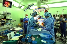 Ca ghép gan đầu tiên thành công tại Bệnh viện Đa khoa Quốc tế Vinmec Times City - Bệnh viện tư nhân ở Hà Nội. (Ảnh: Dương Ngọc/TTXVN)