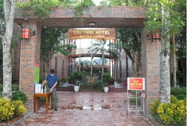 Khách sạn Cozynibi, xã Ninh Hải, huyện Hoa Lư là 1 trong 3 khách sạn trên địa bàn tỉnh Ninh Bình được cách ly người nhập cảnh tự nguyện chi trả chi phí. (Ảnh: Thùy Dung/TTXVN)