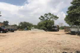 Dự án nhà ở, văn phòng Phan Trọng Tuệ (Thanh Trì) từ 2014 đến nay chưa hoàn thành giải phóng mặt bằng theo phương thức thỏa thuận. (Ảnh Mạnh Khánh/Vietnam+)