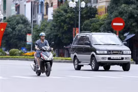 Đường Nguyễn Văn Linh, thành phố Hưng Yên. (Ảnh: Phạm Kiên/TTXVN)