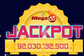 Giải Jackpot trị giá 92 tỷ đồng trước đó đã được trao cho người đàn ông tên Thái ở Trà Vinh. (Ảnh: Vietlott)