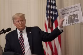 Tổng thống Mỹ Donald Trump. (Ảnh: THX/TTXVN)