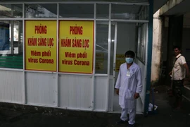 Phòng khám sàng lọc tại Bệnh viện Đa khoa Kiên Giang. (Ảnh: Lê Sen/TTXVN)