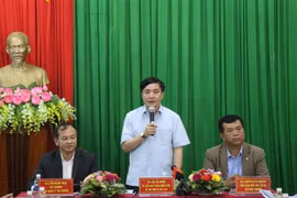 Bí thư Tỉnh ủy Đắk Lắk Bùi Văn Cường phát biểu. (Ảnh: Tuấn Anh/TTXVN)