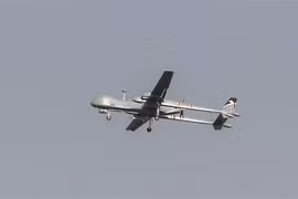 Máy bay không người lái Heron của Israel. (Ảnh: AFP/TTXVN)