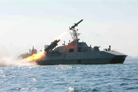 Một tàu hải quân của Triều Tiên. (Nguồn: KCNA)