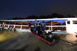 Cảnh sát điều tra hiện trường vụ việc. (Nguồn: Getty)