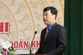 Bí thư thứ nhất Trung ương Đoàn Lê Quốc Phong. (Ảnh: Phạm Kiên/TTXVN)
