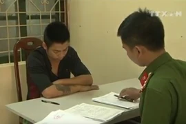 Một đối tượng tại cơ quan điều tra. (Nguồn: Vnews)