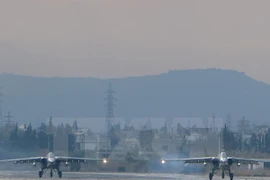 Máy bay chiến đấu Sukhoi Su-24 của Nga. (Nguồn: AFP/TTXVN)