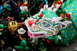 Đây là phần quan trọng và hấp dẫn nhất của Lễ hội Nghinh Ông Phan Thiết 2016. (Ảnh: Nguyễn Thanh/Vietnam+)