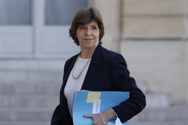 Ngoại trưởng Pháp Catherine Colonna tới dự cuộc họp nội các ở Paris. (Ảnh: AFP/ TTXVN)