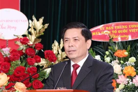 Bí thư Đảng ủy Khối các cơ quan Trung ương Nguyễn Văn Thể phát biểu tại hội nghị. (Ảnh: Phương Hoa/TTXVN)
