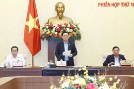 Chủ tịch Quốc hội Vương Đình Huệ phát biểu. (Ảnh: Doãn Tấn/TTXVN)