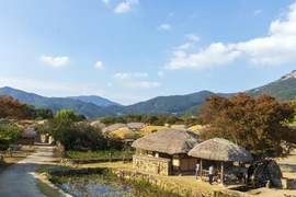 Làng dân gian Naganeupseong ở xã Nagan, huyện Suncheon, tỉnh Nam Jeolla (Hàn Quốc) là “Pháo đài” duy nhất của Triều đại Joseon còn sót lại. (Ảnh: Anh Nguyên/TTXVN)