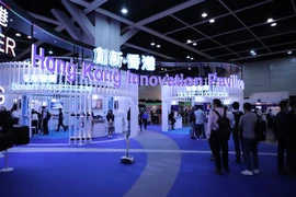 Hội chợ công nghệ tại Hong Kong. (Ảnh: Mạc Luyện/TTXVN)