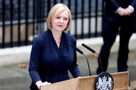 Tân Thủ tướng Anh Liz Truss phát biểu tại London, ngày 6/9/2022. (Ảnh: THX/TTXVN)