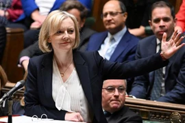 Thủ tướng Anh Liz Truss phát biểu trước Hạ viện tại thủ đô London ngày 19/10/2022. (Ảnh: AFP/ TTXVN))