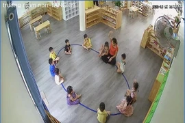 Cơ sở mầm non Elm shool đang được cơ quan chức năng xác minh làm rõ sự việc giáo viên đánh trẻ. (Ảnh: Văn Dũng/TTXVN)