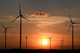 Một nhà máy điện gió tại Brandenburg, miền Đông nước Đức. (Ảnh: AFP/TTXVN)