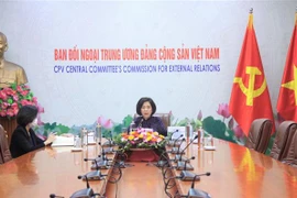 Quang cảnh hội thảo trực tuyến. (Ảnh: Phương Hoa/TTXVN)