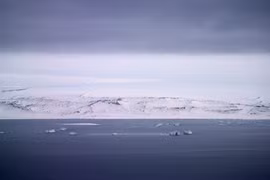 Hình ảnh ngoài khơi bờ biển Greenland, hồi năm 2019. (Nguồn: yle.fi)