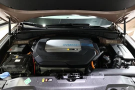 Một chiếc Hyundai Nexo tại Diễn đàn và Triển lãm Năng lượng hydrogen quốc tế Ulsan 2021. (Nguồn: bloomberg.com)