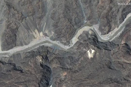 Đường kiểm soát thực tế (LAC) ở biên giới Ấn Độ-Trung Quốc, ngày 22/6/2020. (Ảnh: AFP/TTXVN)