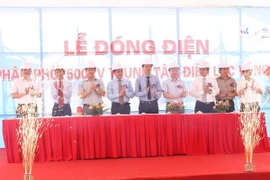 Đóng điện sân phân phối 500kV Trung tâm điện lực Vũng Áng