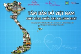 Xác lập kỷ lục bản đồ Việt Nam ghép từ ảnh gia đình