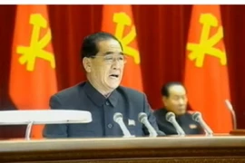 Ông Pak Pong Ju được bầu lại làm Thủ tướng Triều Tiên. (Nguôn: KCTV)