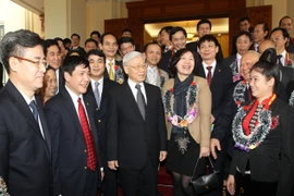 Tổng Bí thư gặp mặt các bí thư chi bộ doanh nghiệp TW tiêu biểu