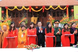 Chủ tịch nước dự khánh thành chùa và khu nghỉ dưỡng Bản Giốc 