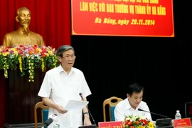 Tiểu ban Văn kiện Đại hội Đảng làm việc với Thành ủy Đà Nẵng