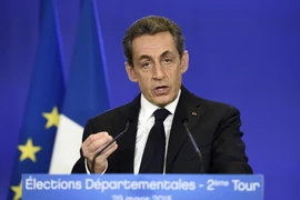 Nguyên Tổng thống Pháp Nicolas Sarkozy. (Nguồn: AFP/TTXVN)