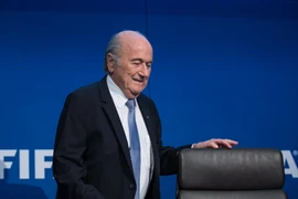 Chủ tịch FIFA Sepp Blatter tại cuộc họp báo ở Zurich, Thụy Sỹ. (Nguồn: THX/TTXVN)